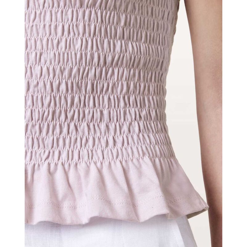 AllSaints Ode Smocked Sleeveless Tank Top image number 2